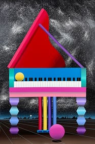 Stan Solomon - "Night Time Music" - Original Acrylic on Canvas