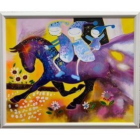 Richard Seidel - "Mystical Figures" - Original on Canvas