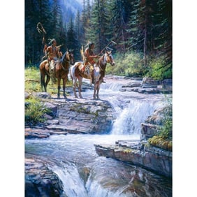 Martin Grelle - "When waters speak" - Limited Edition Giclee on Canvas