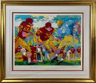LeRoy Neiman - "Cross Town Rivalry, 1967" - Framed Limited Edition Serigraph