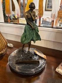 Exquisite Louis Icart Bronze Sculpture - "L'Occident" - Excellent Condition