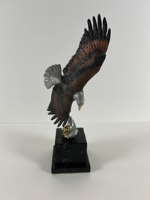 High Spirit by C.A. Pardell Legends Sculpture – Limited Edition Bald Eagle Pewter Art 1989