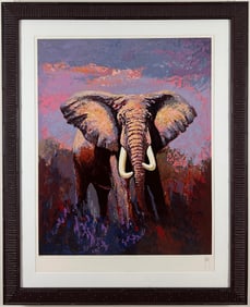 Mark King - "Lone Tusker" - Limited Edition Serigraph on Paper