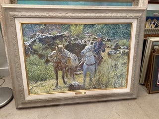 Frederick Hambly Original Oil on Canvas - Packers 3 - Framed ready to Hang