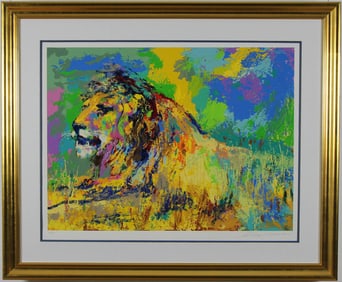 LeRoy Neiman - "Resting Lion" - Limited Edition Serigraph on Paper