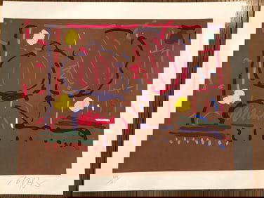 Peter Max - "Earth Flowers" - Limited Edition Serigraph on Paper