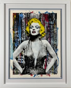 Mr. Brainwash - "Marilyn For Ever" - Unique Silkscreen and Mixed Media on Paper