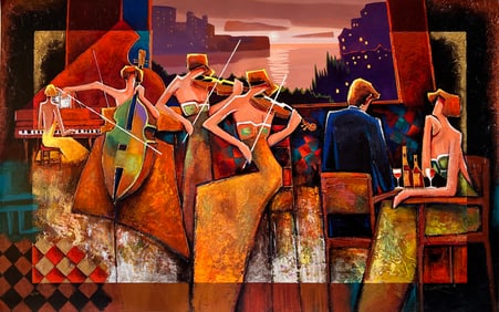 Charles Lee - "Dusk on the River" - Giclee on Canvas