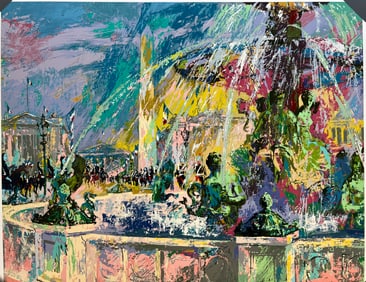 LeRoy Neiman - "Place de la Concorde" - Limited Edition Serigraph on Paper