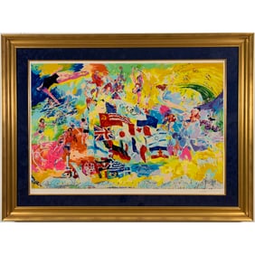 LeRoy Neiman - "Neiman's Montreal Olympic, 1976" - Limited Edition Serigraph on Paper