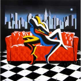 Mark Kostabi - "American Dream 2012" - Limited Edition Serigraph on deckle edged paper