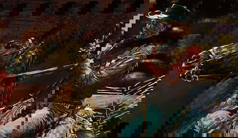 Stephen Holland - "Comanche Tracker (John Wayne)" - Ovepainted Giclee on Canvas