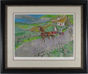 LeRoy Neiman - "Nostalgic Journey / Irish Landscape" - Limited Edition Serigraph on Paper