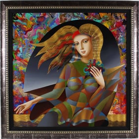 Oleg Zhivetin - "Flower Child" - Original Mixed Media