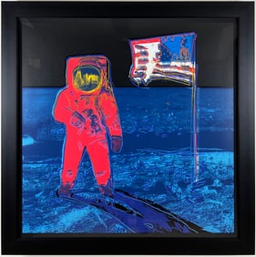 Andy Warhol - MOONWALK PINK FS 405 - Magnificently Framed from the Moonwalk Series 1987 Silkscreen