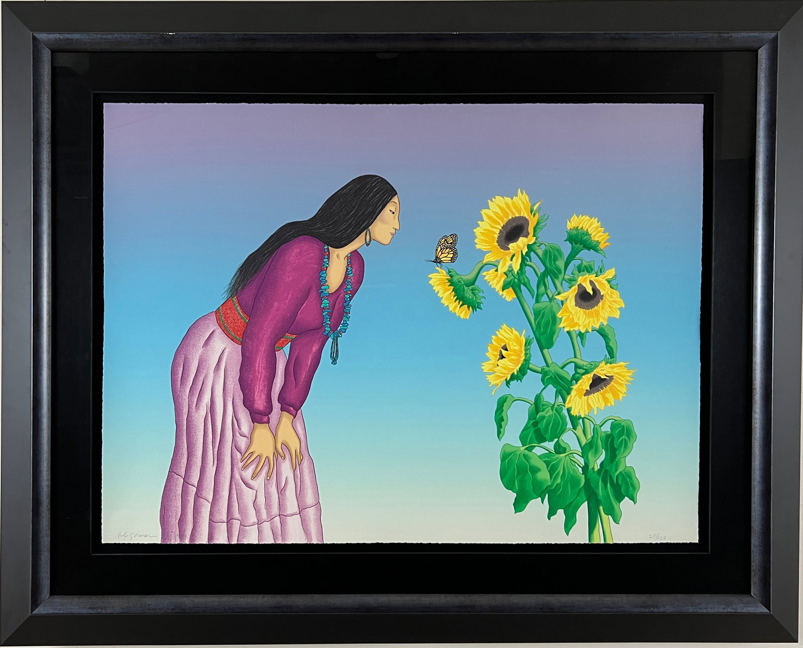 RC Gorman - "Stella de Oro" - Limited Edition Lithograph on Paper (1 of 9)