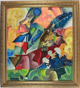 Alexandra Nechita - Captain Nechita - Serigraph on Canvas