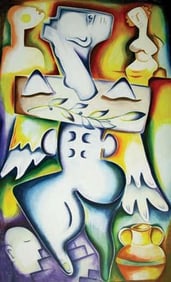 Alexandra Nechita - "Hear on Planet Earth" - Limited Edition Lithograph on Paper