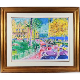 LeRoy Neiman - "Place du Casino, Monte Carlo" - Limited Edition Serigraph on Paper