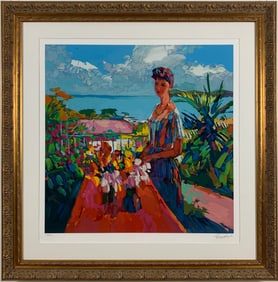 Nicola Simbari - "Verandah" - Limited Edition Serigraph on Paper