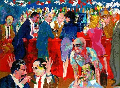 "Bo's Table, Thursday Night at Rao's" by LeRoy Neiman: "Bo's Table, Thursday Night at Rao's" by LeRoy Neiman is a Printer's/Proof. It is number 2/4. Framed dimensions are 44 x 53.5. Gallery Retail is $14,000.00. This is a next to impossible piece to secur