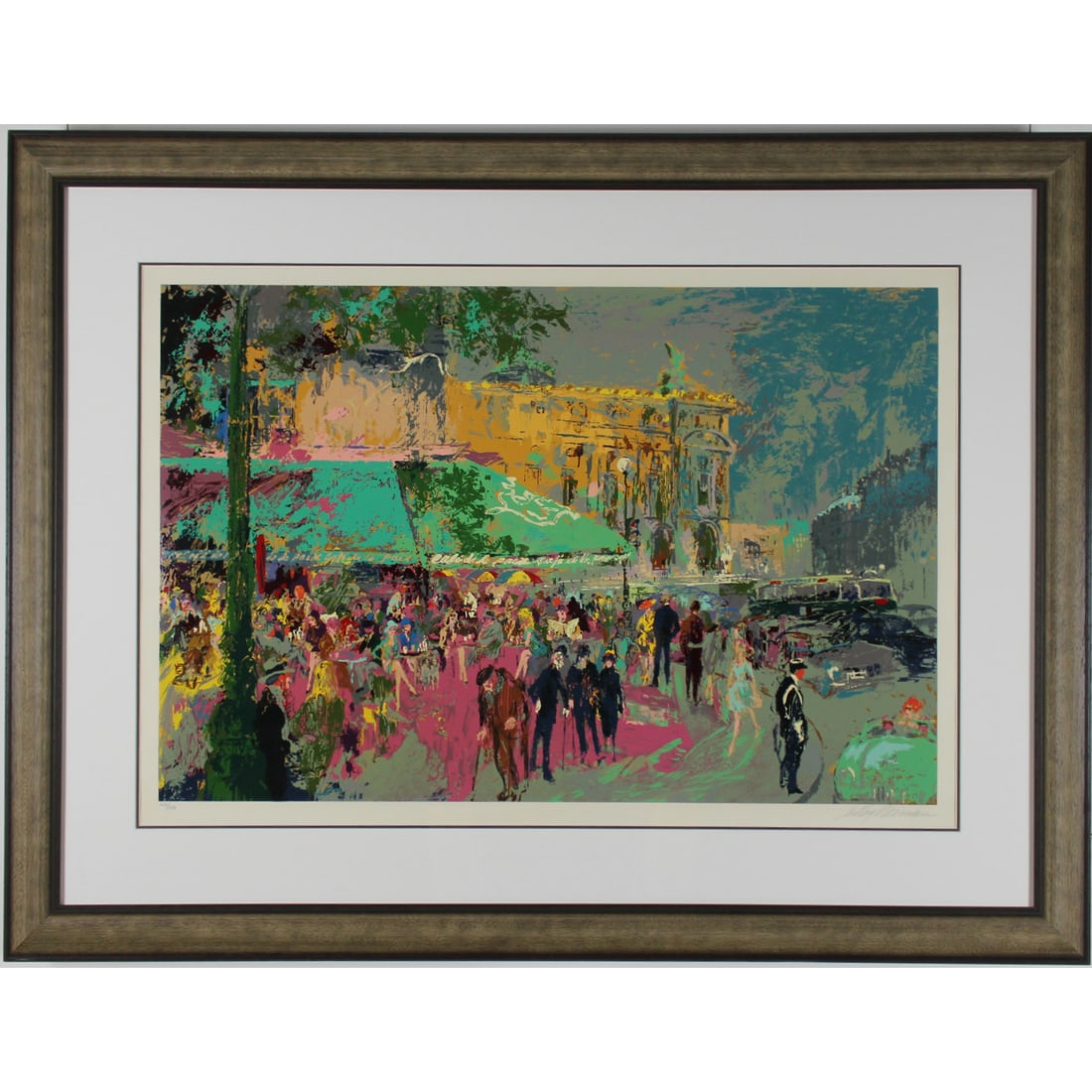 LeRoy Neiman - "Cafe De La Paix" - Framed Limited Edition Serigraph on Paper (1 of 3)