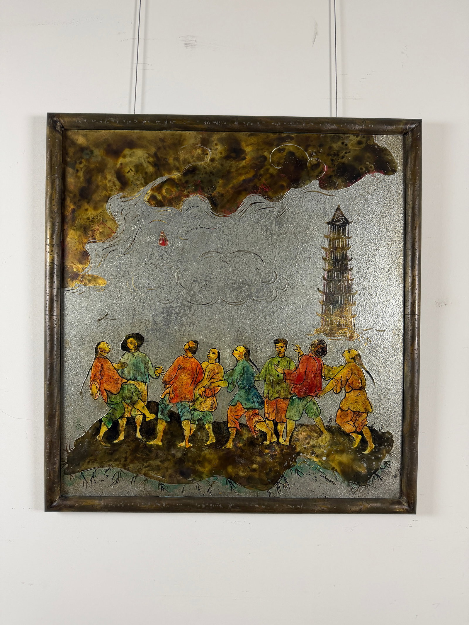 PHILIP (1907-1987) AND KELVIN LAVERNE (1937-2025) 'TOWER OF BABEL' Panel circa 1960 (1 of 14)
