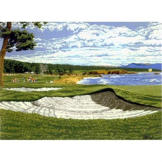 Rick Rush - "Pebble Beach" - Serigraph on Paper (1 of 2)