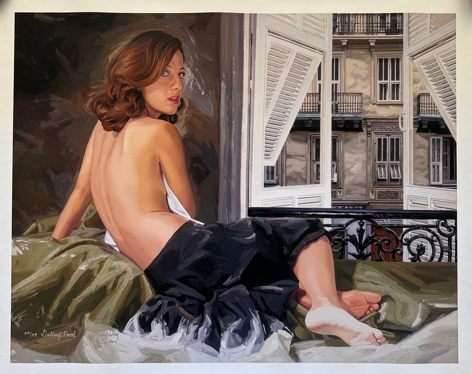 Danny Day - "Morning in Venice" -: Morning in Venice by Danny Day is a limited edition giclee on canvas. It is from his Romantic Realism suite of paintings. Morning in Venice measures 22 x 28. Edition Number is GP 20/Current Retail is 