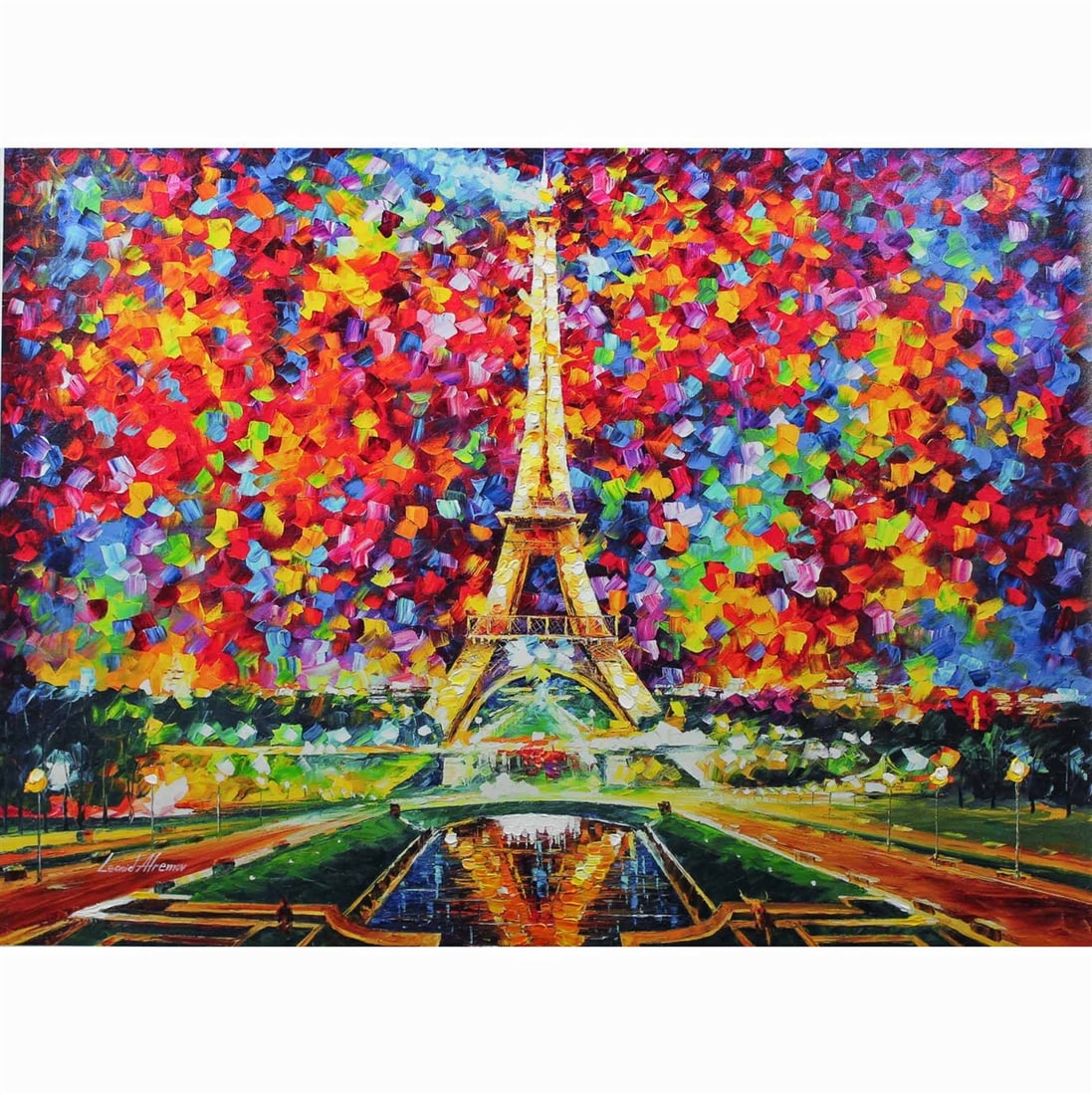 Leonid Afremov - "Paris Of My Dreams" - Giclee on canvas (1 of 1)