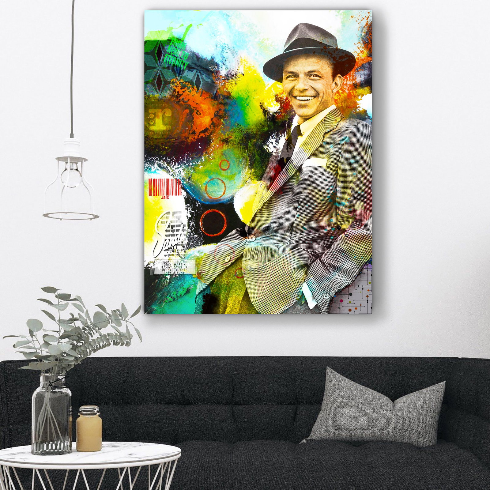 The Bisaillon Brothers - "Chairman of the Board - Frank Sinatra" - Original acrylic - mixed media & (1 of 1)