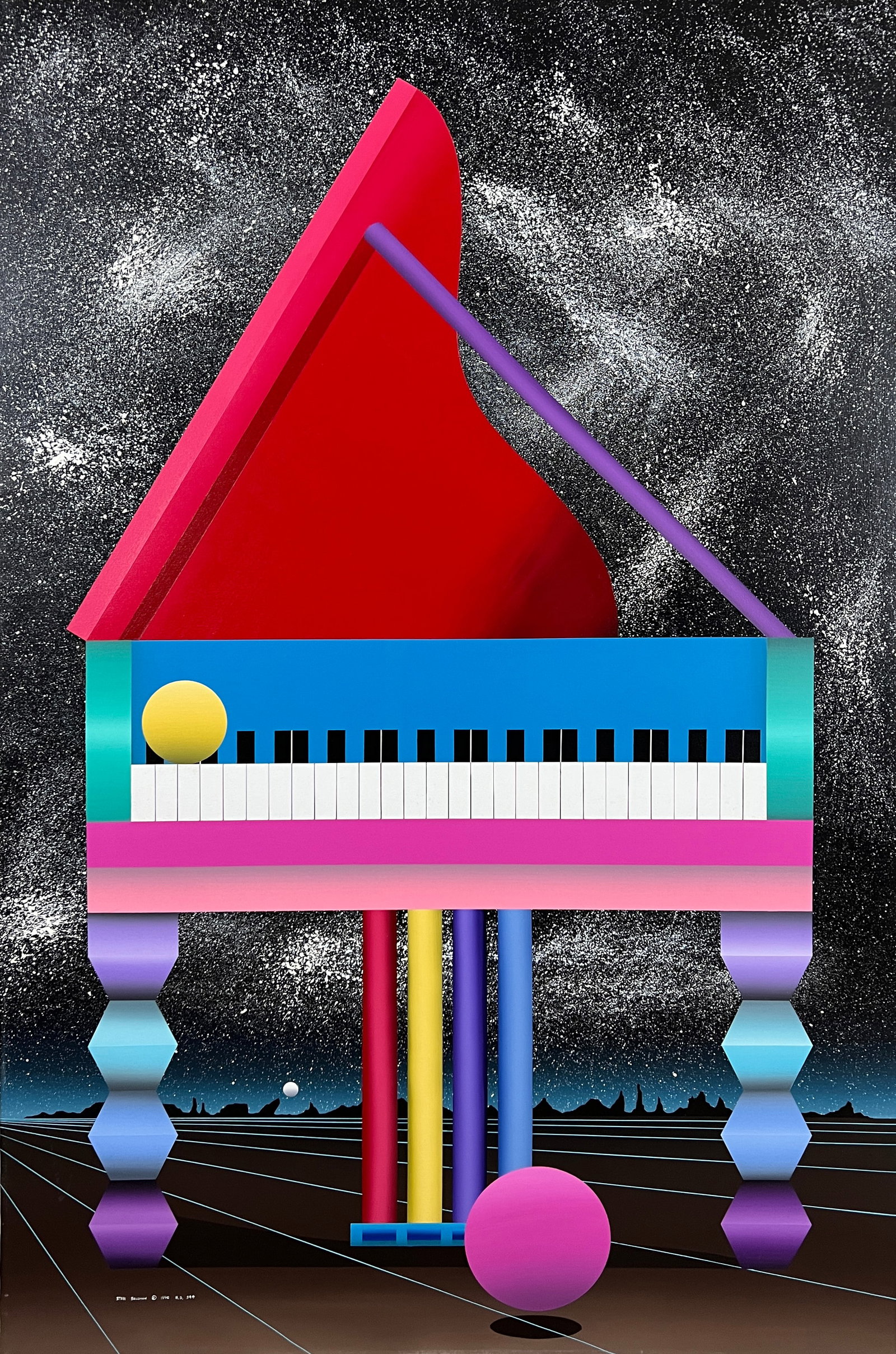 Stan Solomon - "Night Time Music" - Original Acrylic on Canvas (1 of 6)