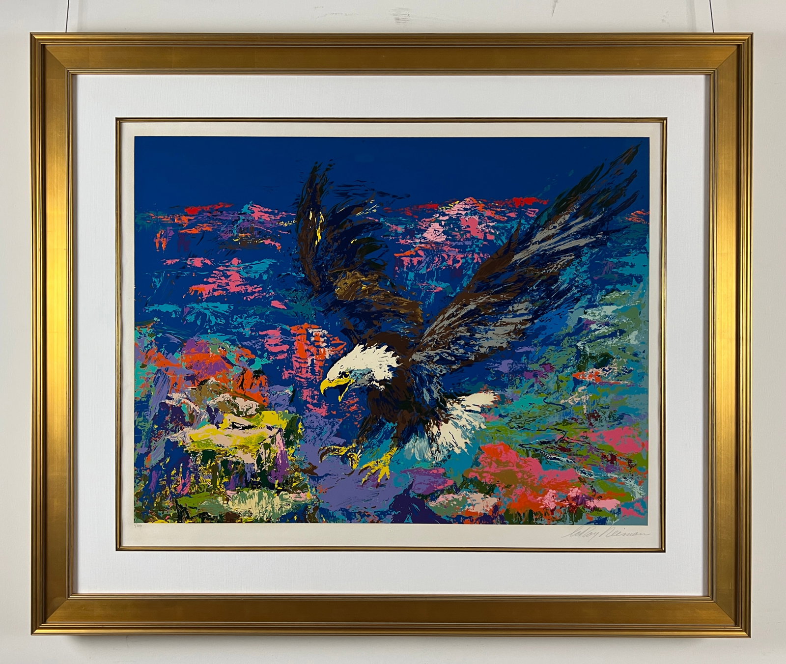 LeRoy Neiman - "American Bald Eagle" - Limited Edition Serigraph on Paper (1 of 6)