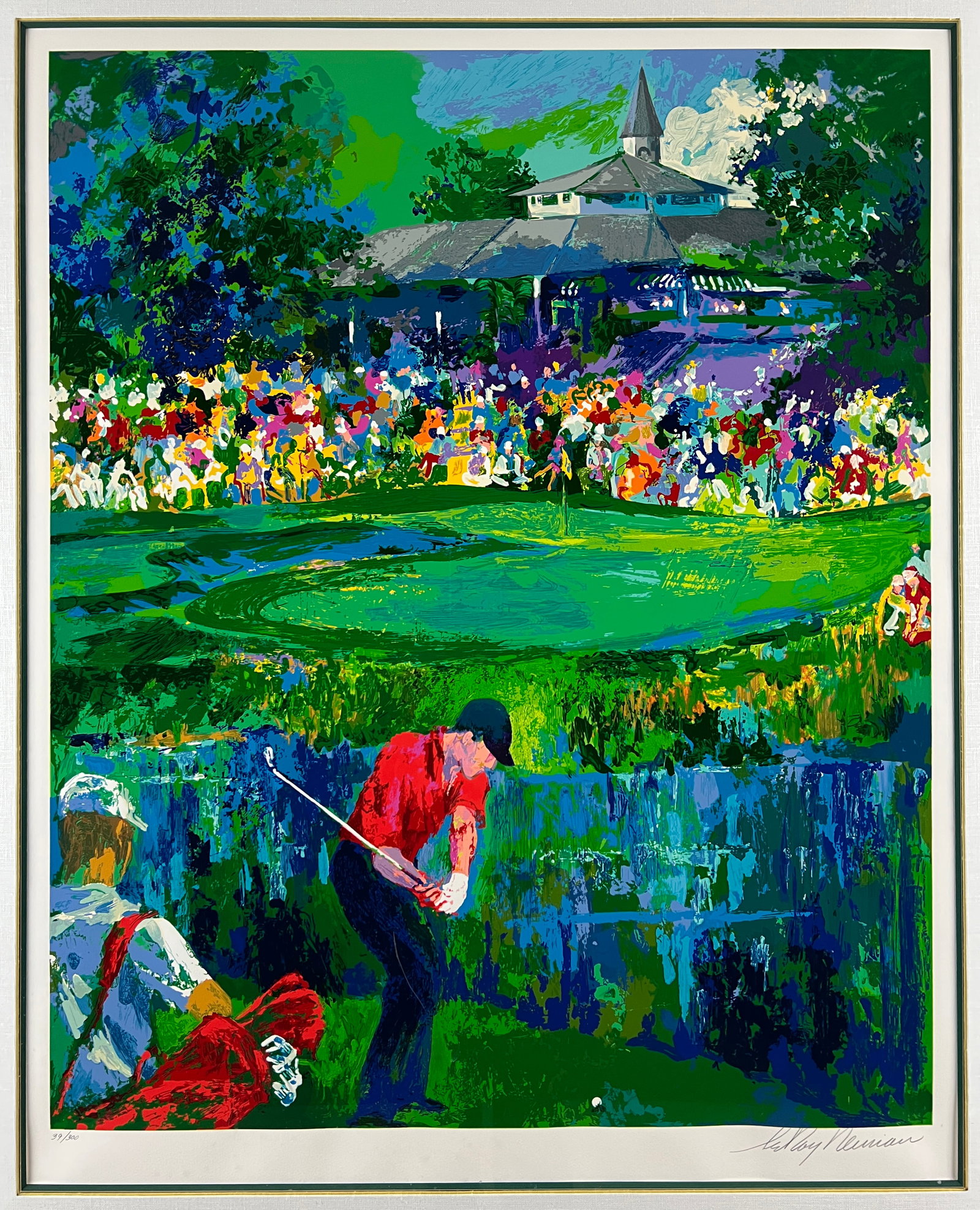 LeRoy Neiman - PGA Championship 2000, Valhalla Golf Club - Framed Limited Edition Serigraph on Paper (1 of 7)