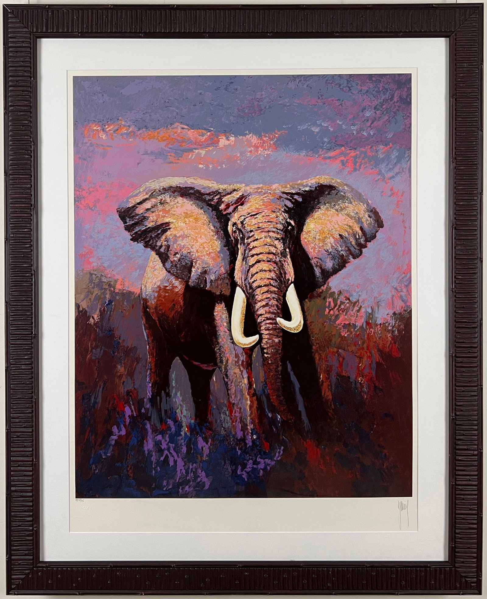 Mark King - "Lone Tusker" - Limited Edition Serigraph on Paper (1 of 3)