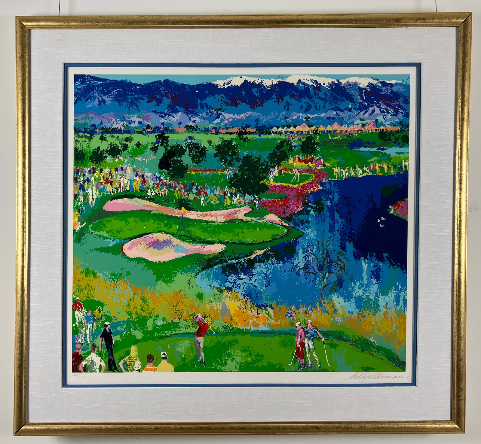 LeRoy Neiman - "The Cove at Vintage" - Limited Edition Serigraph on Paper: Cove at Vintage by LeRoy Neiman is a limited edition serigraph on paper. If you love golf and the Palm Desert California landscape this piece is for you. In our humble opinion this is the best Golf La