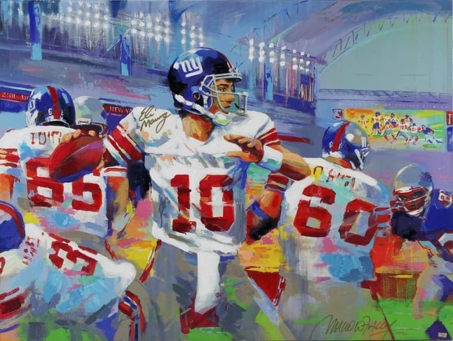 Malcolm Farley - "Miracle in the Desert - Super Bowl XI - Autographed by Eli Manning" - Limited (1 of 3)