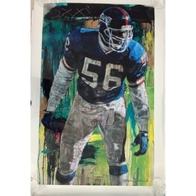 Stephen Holland - Lawrence Taylor - Hand signed Giclee on Canvas by Stephen Holland (1 of 1)