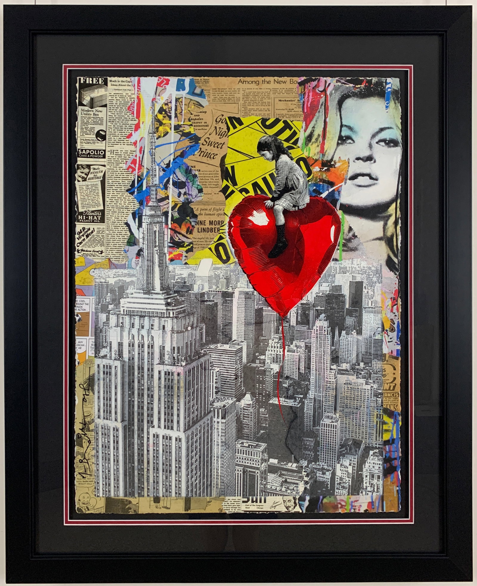 Mr. Brainwash - "Big City Dreams 2020" - Unique Silkscreen and Mixed Media on Paper (1 of 2)