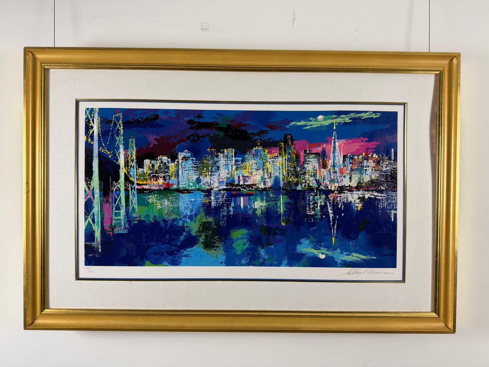 LeRoy Neiman "San Francisco Nocturne" Framed Limited Edition Serigraph on Paper - One of LeRoy BEST! (1 of 12)