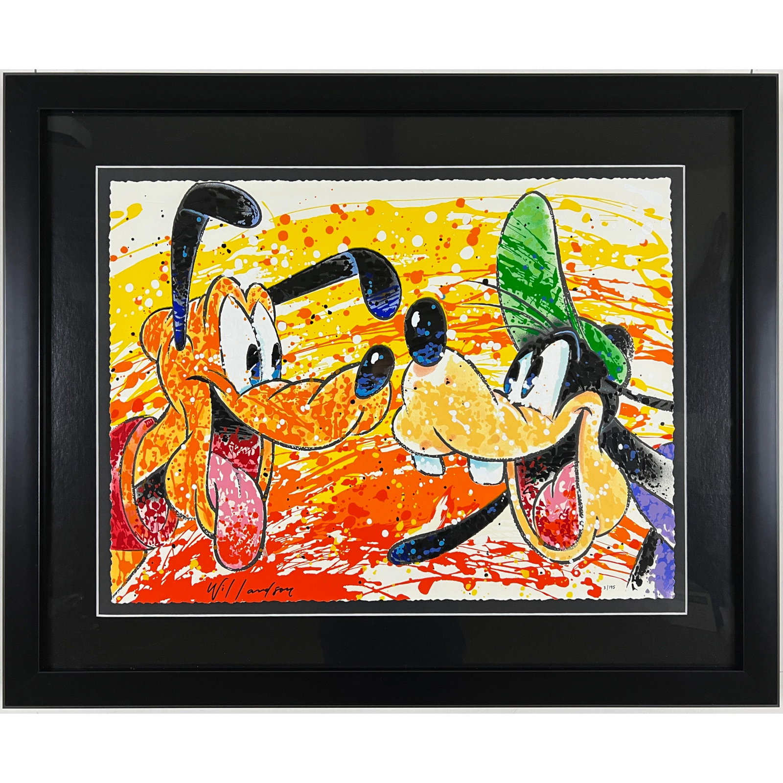 David Willardson - "Twosome" - Framed Limted Edition Disney Serigraph on Paper (1 of 4)