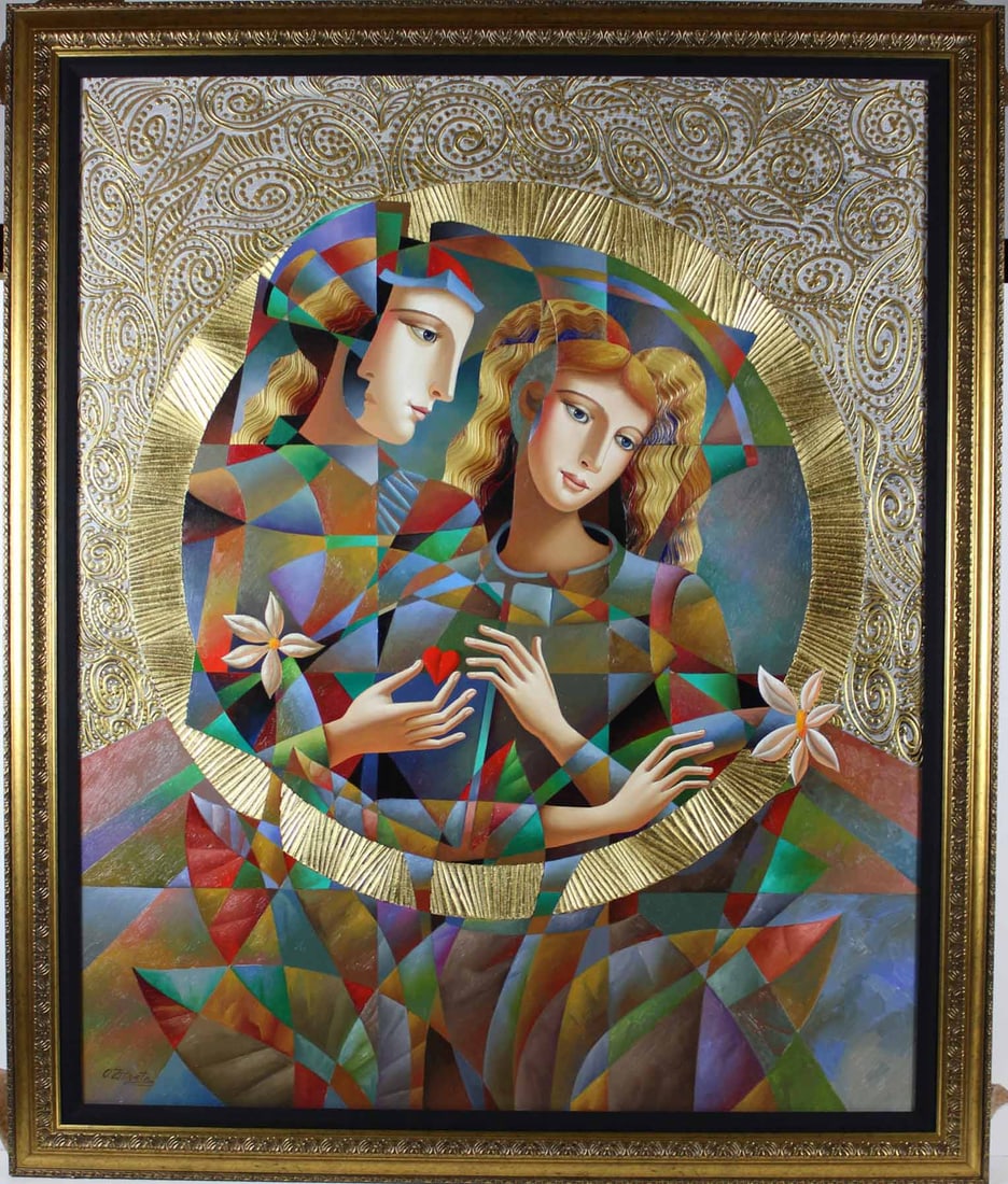 Oleg Zhivetin - "Two Flowers" - Original Mixed Media (1 of 7)