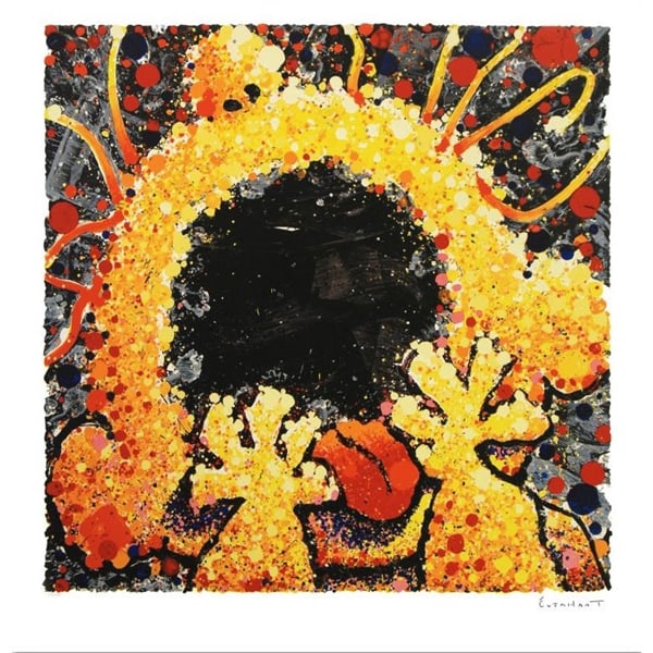 Tom Everhart - "Black Velvet Scream" - Limited Edition Lithograph on Paper: Black Velvet Scream is a limited edition hand pulled original lithograph on museum quality paper, numbered and hand signed by Tom Everhart. This is one of the final Everhart editions to be created on 