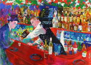 "Frank at Rao's" by LeRoy Neiman