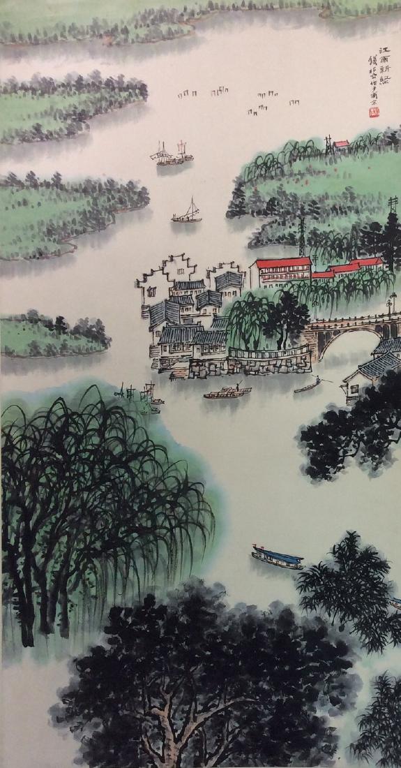 Chinese painting, hand painted,  Hanging scroll (1 of 6)