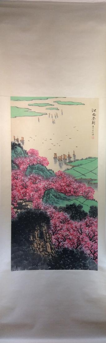 Chinese painting, hand painted,  Hanging scroll (1 of 4)