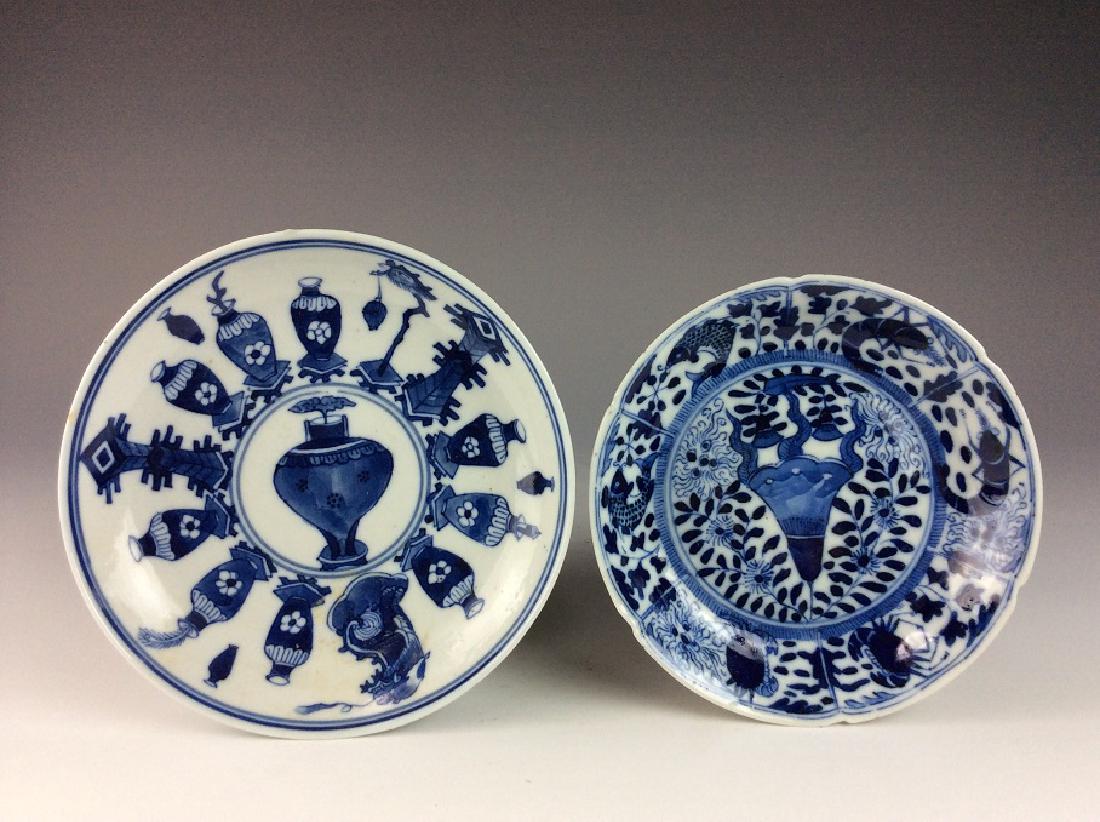 Two of 18C Chinese erxport porcelain blue & white set (1 of 4)