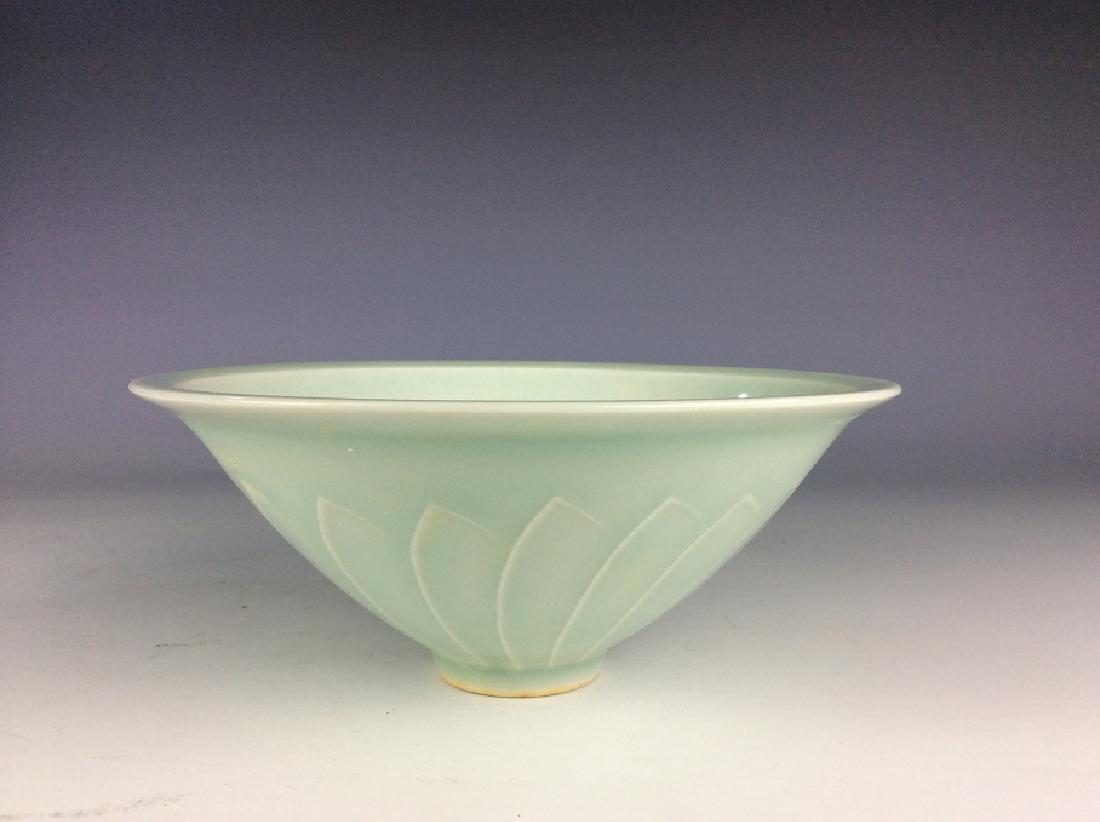 Chinese misty blue porcelainbowl (1 of 4)