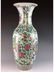 Large Chinese porcelain vase, famille rose glazed - 3