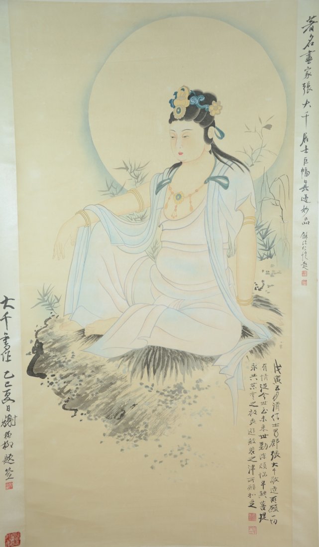 Chinese Hand Paintd, Hanging Scrolls: Chinese Hand Paintd, Hanging Scrolls unpaid item by Lisa Tan Size: Each measured 69" X 24" overall, 39"X20.5" inner. Condition: good condition. (Refer to pictures.) Shipping: We provide in house packi